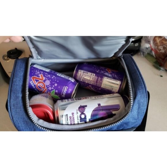 Lunch Box For Men Women, Insulated Large Lunch Bag Adult Work, Double Decker - Picture 2 of 2